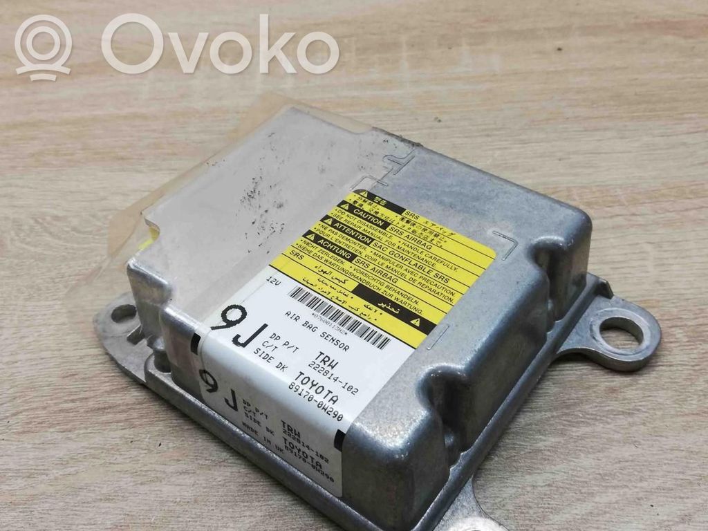 Toyota Auris 150 Turvatyynyn ohjainlaite/moduuli 
