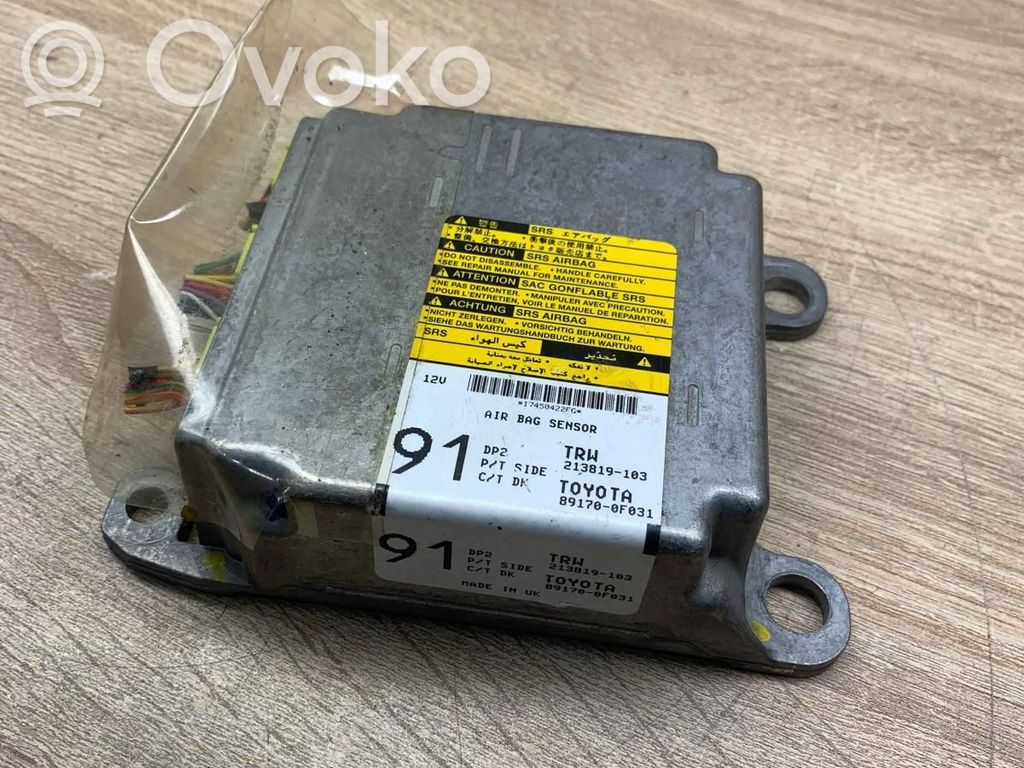 Toyota Corolla Verso AR10 Centralina/modulo airbag 