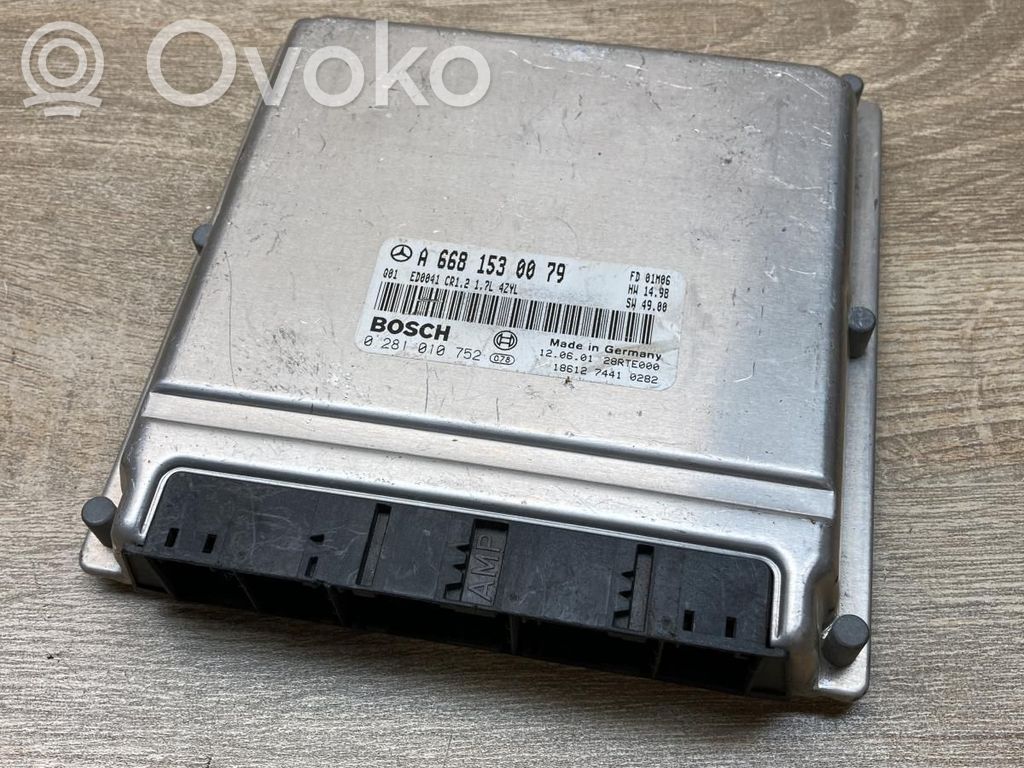 Mercedes-Benz A W168 Centralina/modulo motore ECU