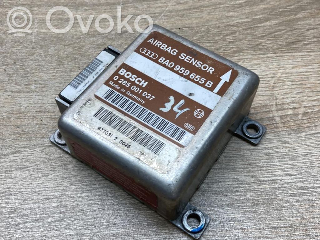 Airbagsensor Crashsensor Drucksensor   8A0959655B,0285001037