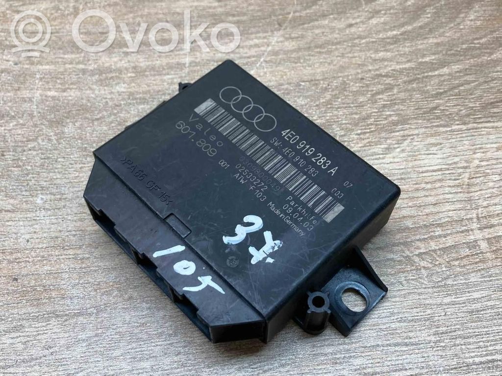 Audi A8 S8 D3 4E Unitate/modul de comandă parcare PDC 
