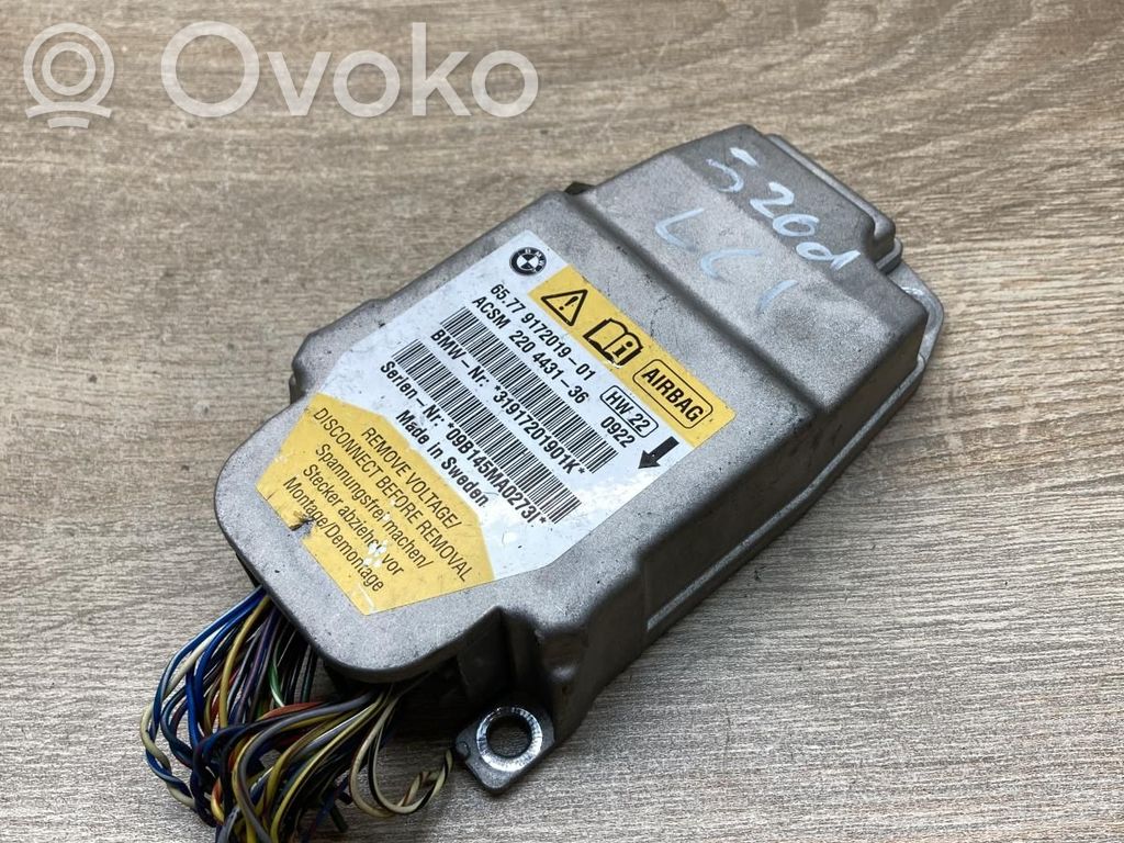 Unidad de control/módulo del Airbag   9172019,220443136