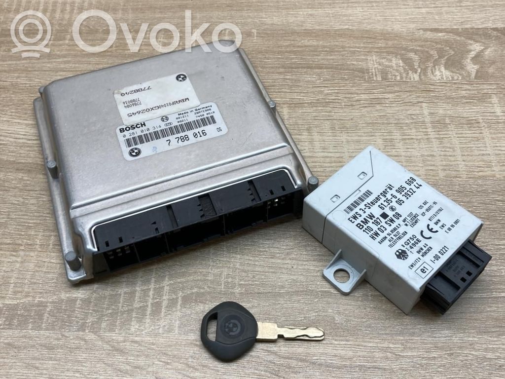 BMW 5 E39 Kit centralina motore ECU e serratura 