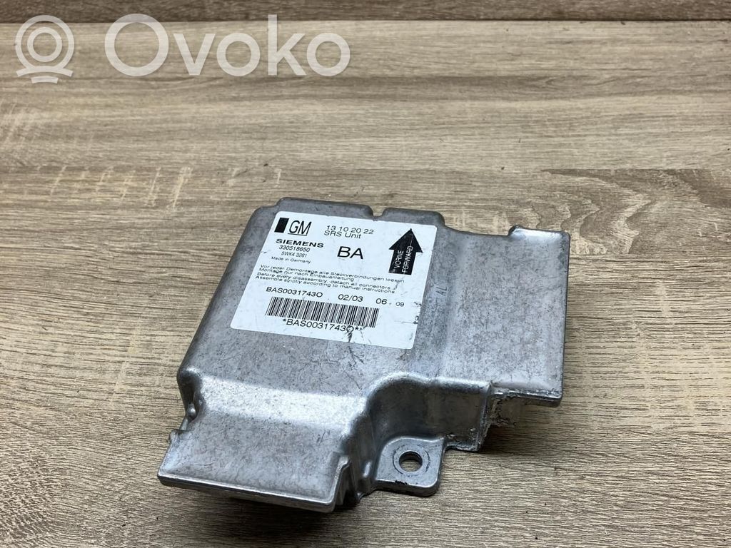 Opel Vectra C Centralina/modulo airbag 