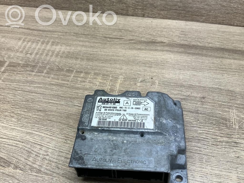 Peugeot 307 Module de contrôle airbag 