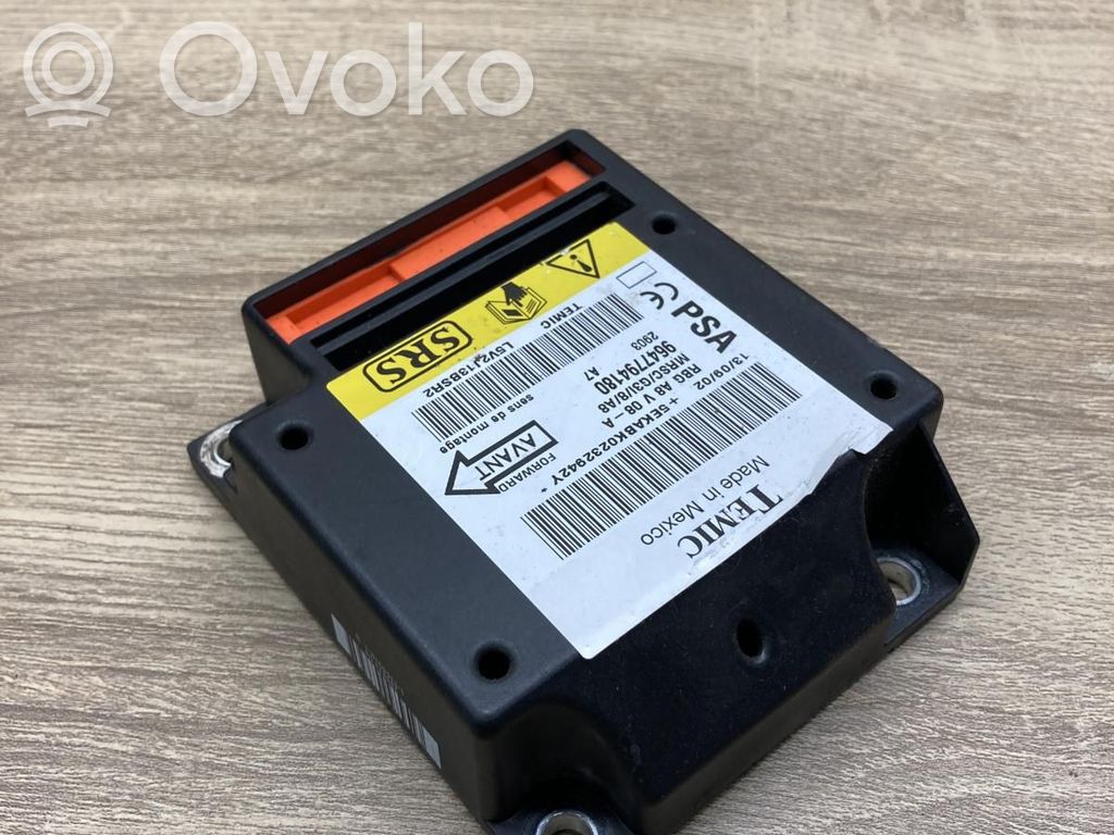 Citroen C3 Unitate/modul de comandă airbaguri 