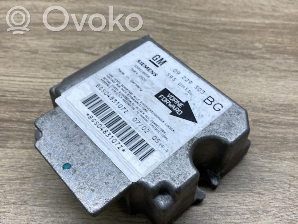 Opel Astra G Centralina/modulo airbag