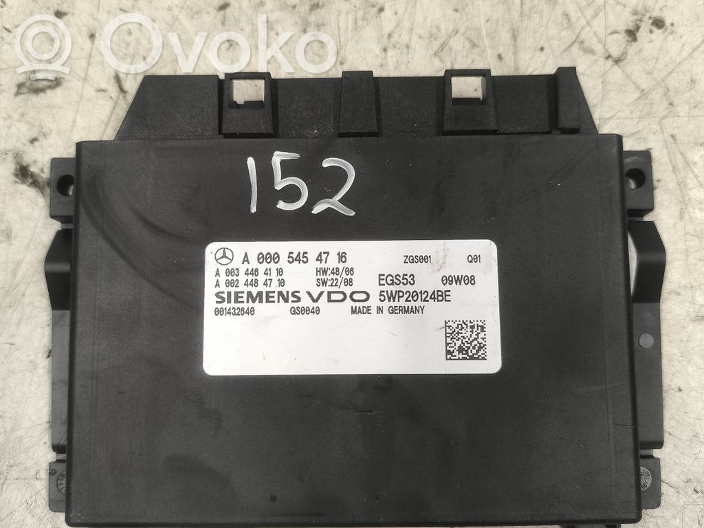Gearbox control unit/module   A0005454716,5WP20124BE