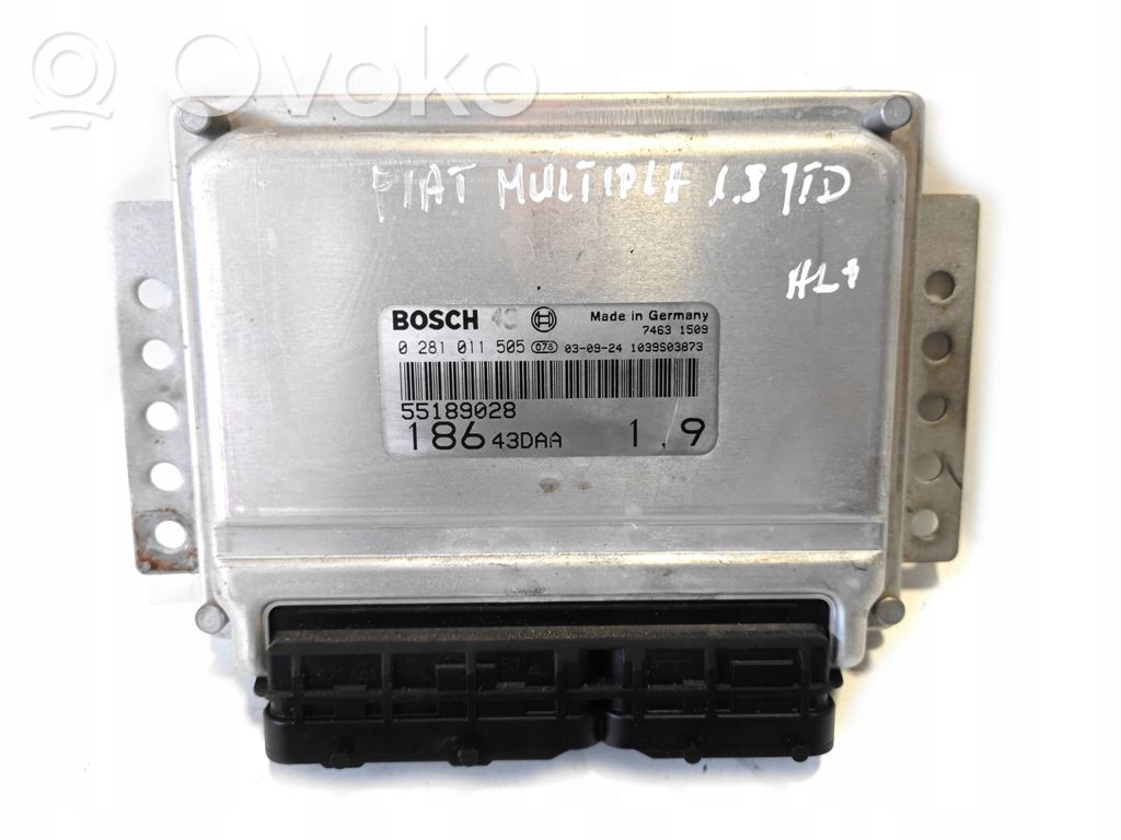 Fiat Multipla Engine control unit/module 