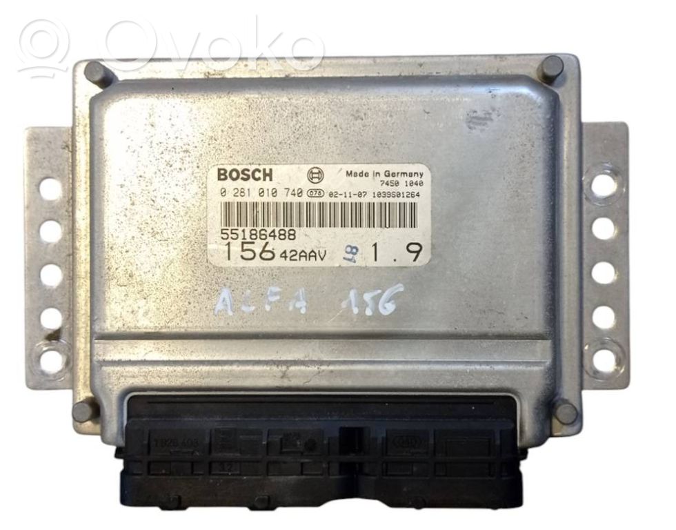 Engine control unit/module   0281010740,55186488