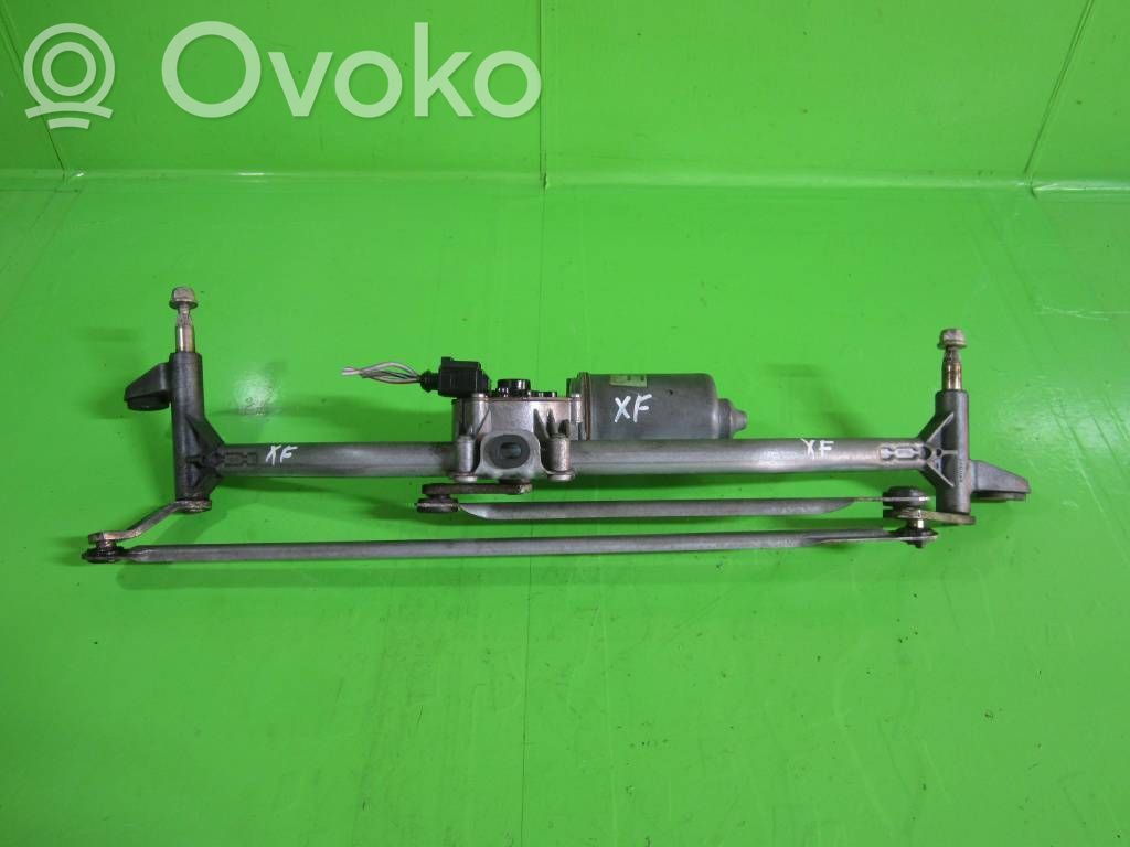 Jaguar XF X250 Motor y varillaje del limpiaparabrisas delantero 