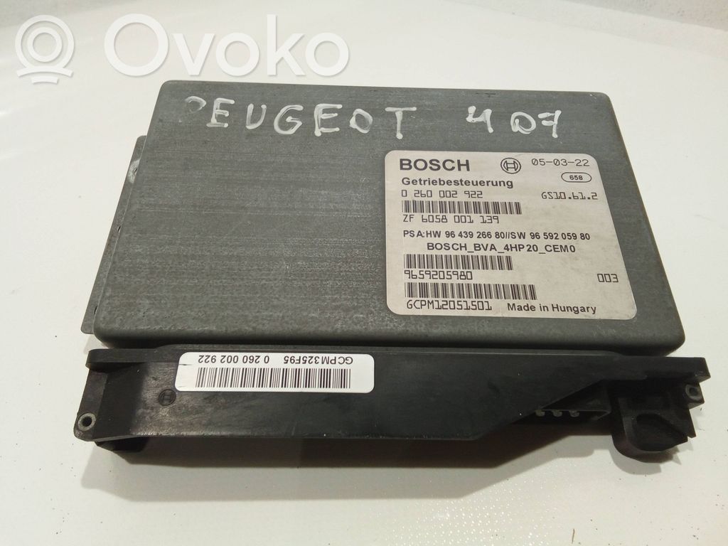 Gearbox control unit/module   0260002922,6058001139