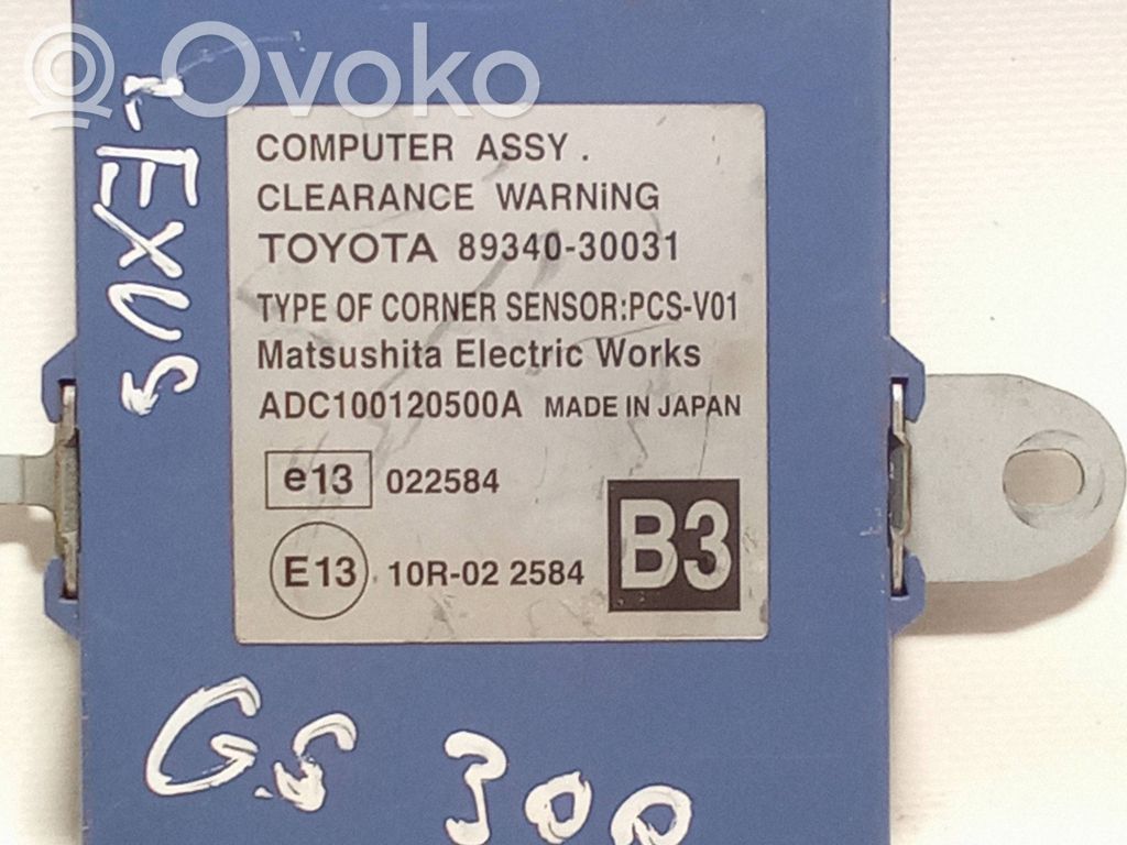 Lexus GS 300 350 430 450H Unitate/modul de comandă parcare PDC 