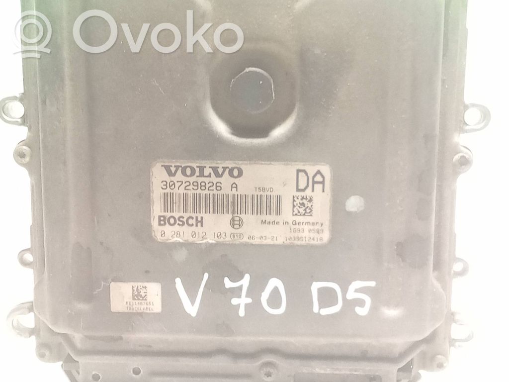 Engine control unit/module   30729826A,0281012103