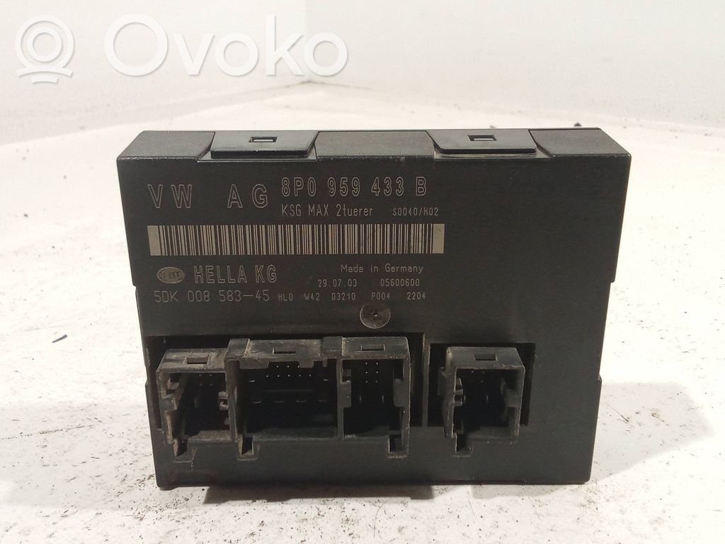 Mukavuusmoduuli   8P0959433B,5DK00858345