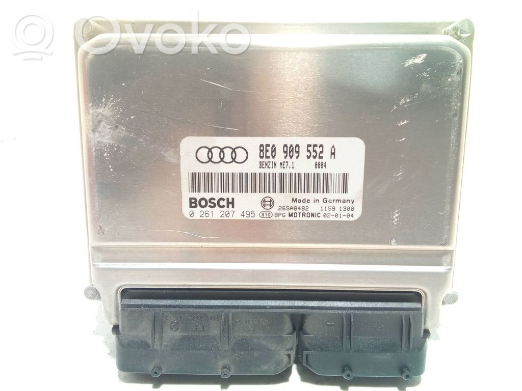 Engine control unit/module ECU   8E0909552A,0261207495,28SA8442
