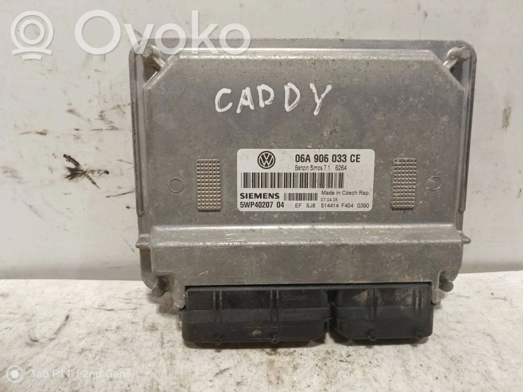 Engine control unit/module   06A906033CE,5WP4020704