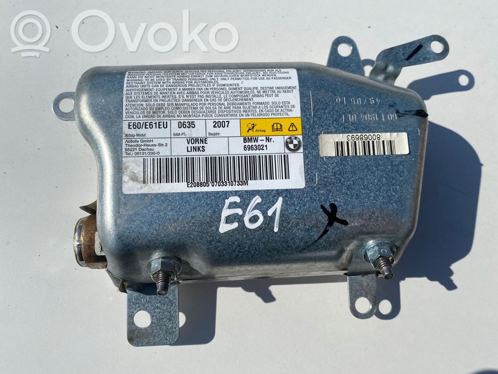 BMW 5 E60 E61 Poduszka powietrzna Airbag drzwi przednich 