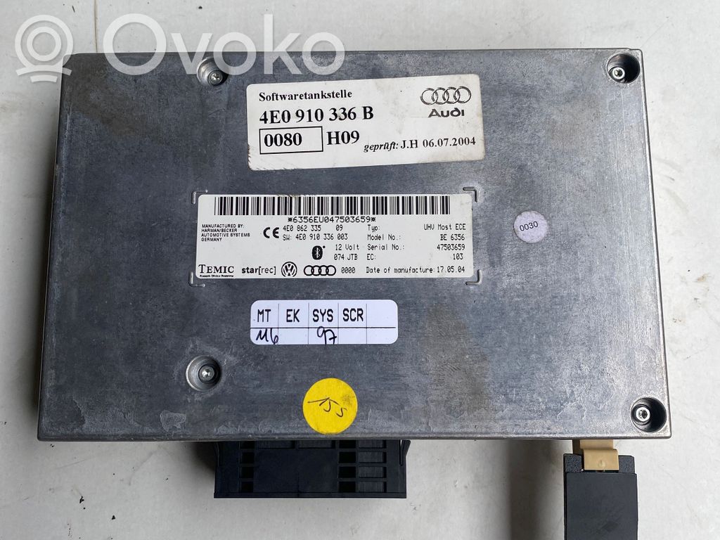 Bluetooth control unit module   4E0910336B,4E0862335