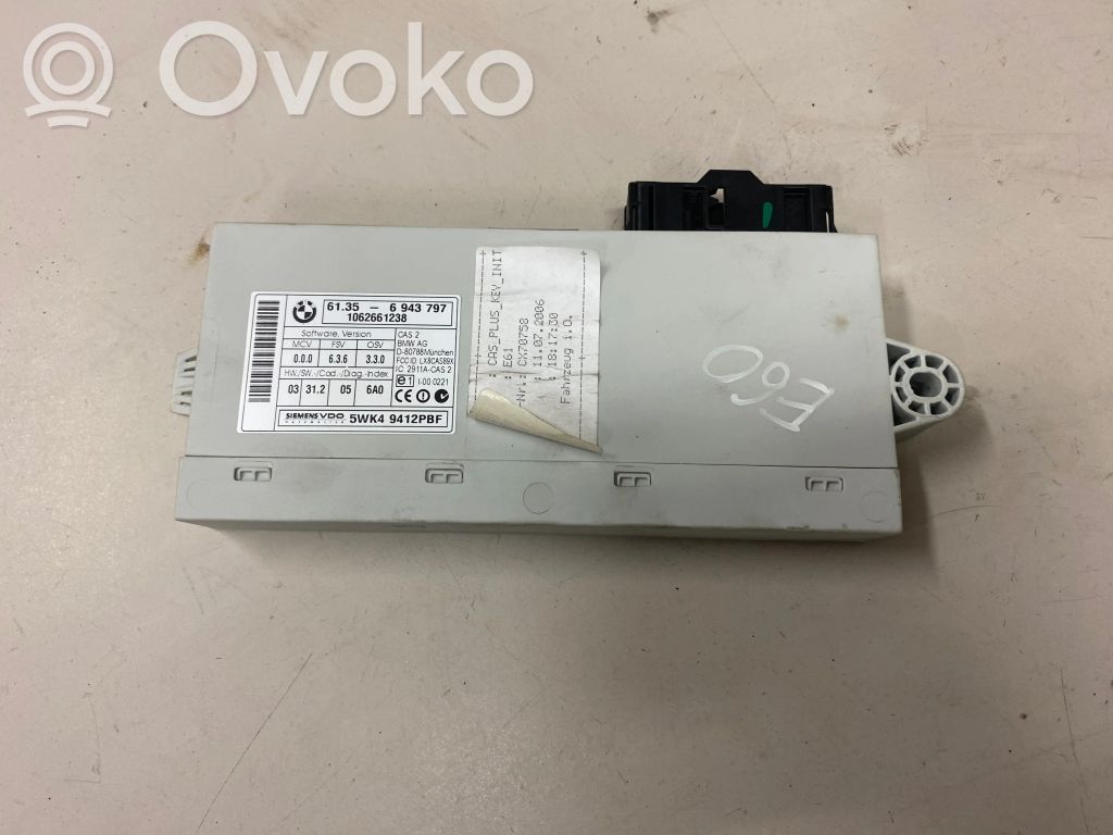 BMW 5 E60 E61 CAS control unit/module 