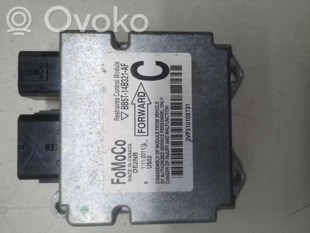 Airbag control unit/module   BB5T14B321AF,1112011,2VF310105731