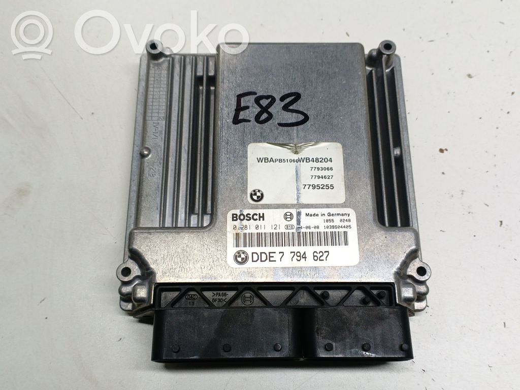 BMW X3 E83 Centralina/modulo del motore 