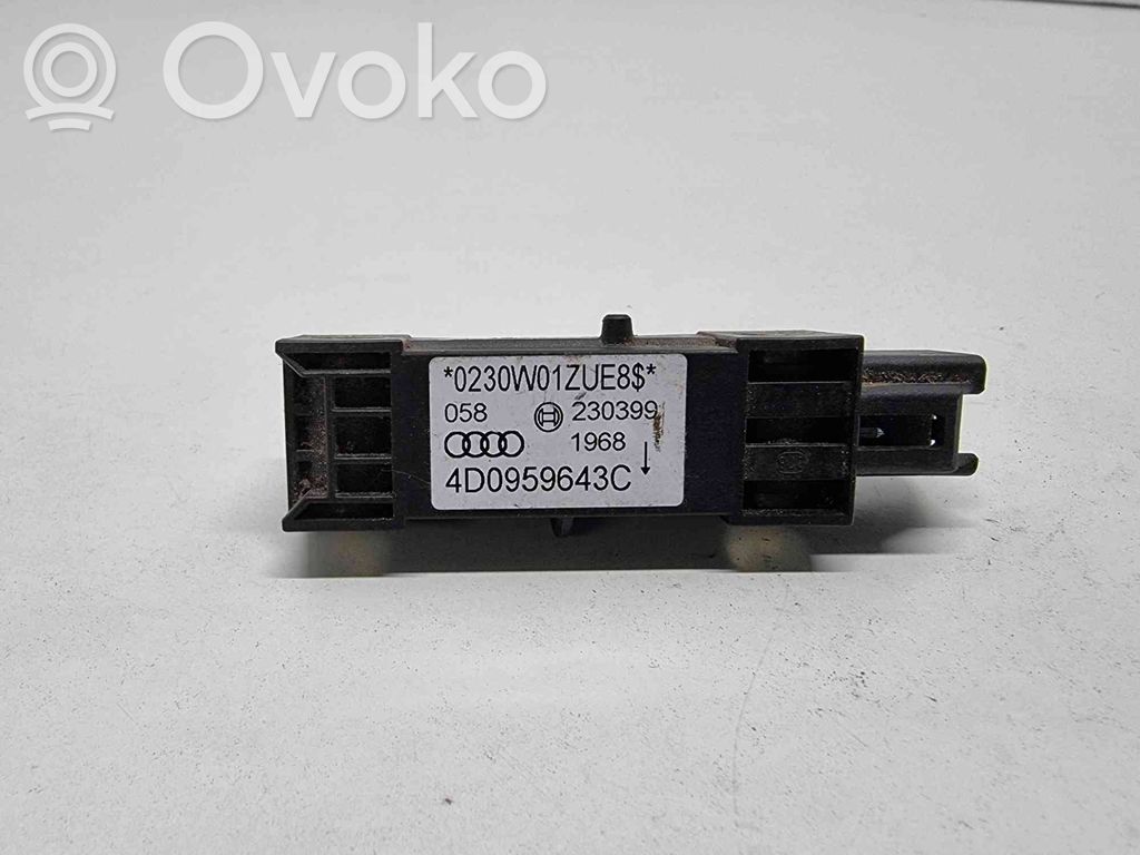 Audi A8 S8 D2 4D Airbag deployment crash/impact sensor 