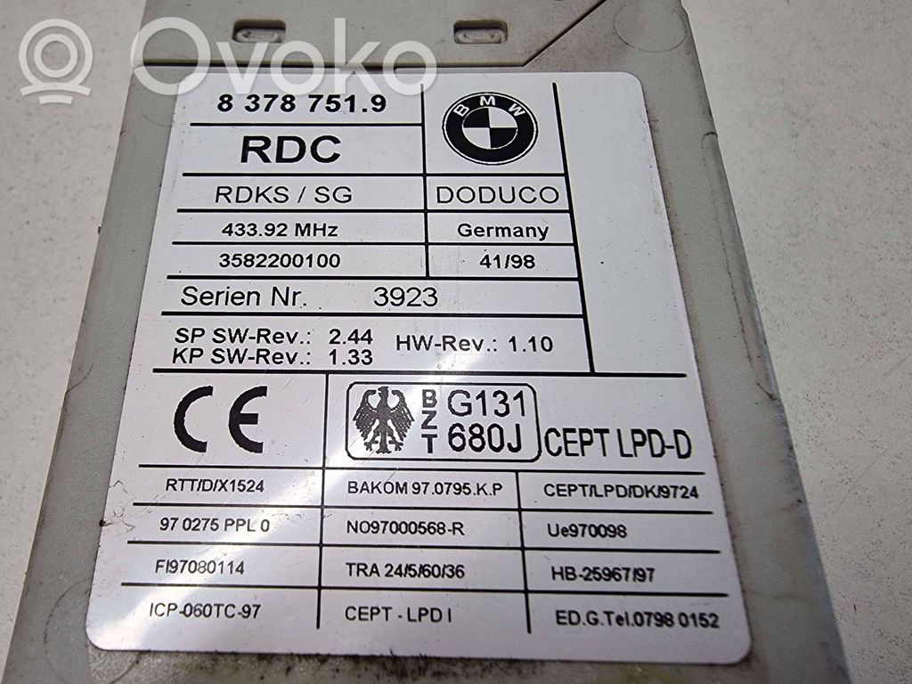 BMW 5 E39 Immobilizer control unit/module 