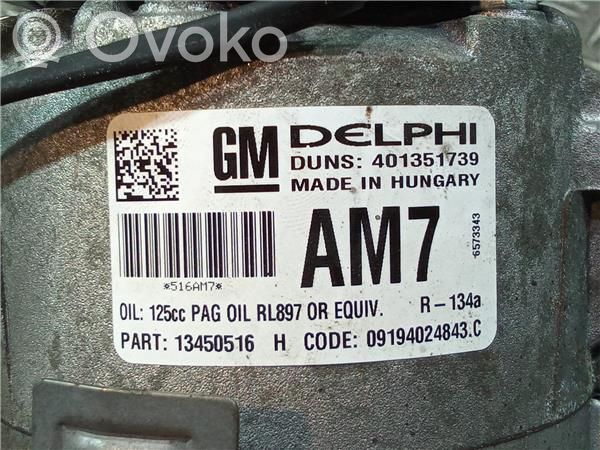Opel Astra J Compresor (pompă) aer condiționat (A/C) 