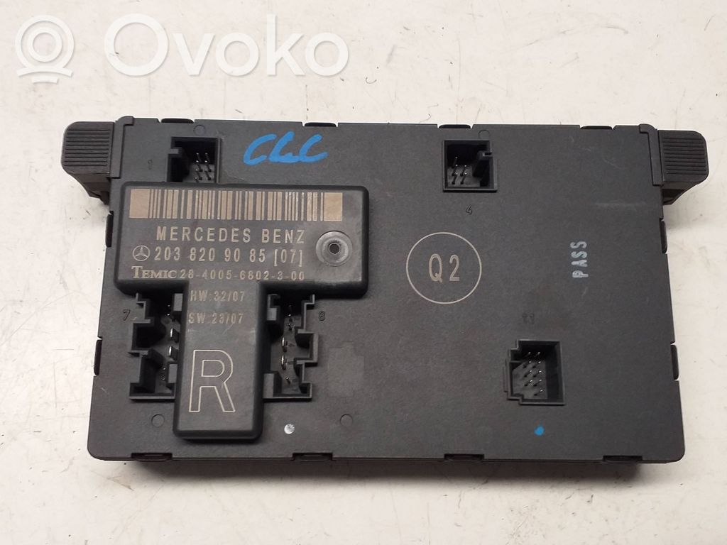 Mercedes-Benz CLC CL203 Door control unit/module 