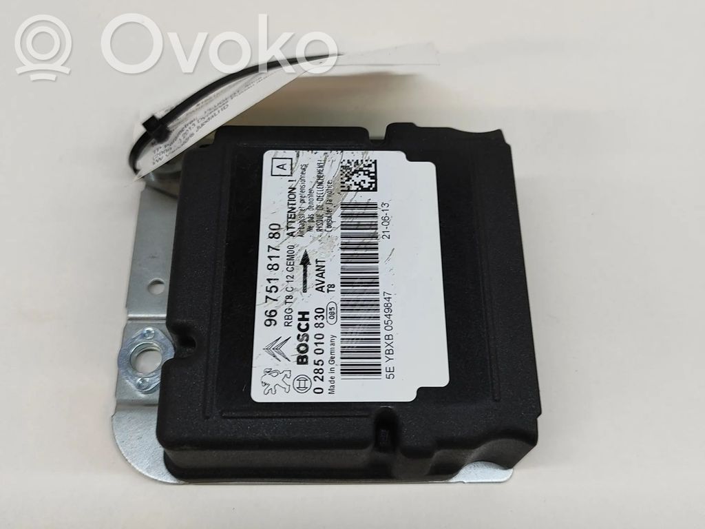 Centralina/modulo airbag   0285010830,9675181780