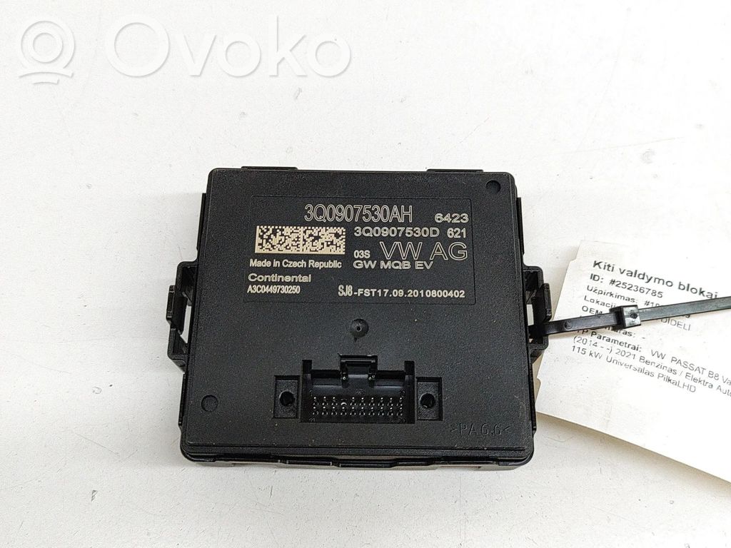 Volkswagen PASSAT B8 Módulo de control Gateway 