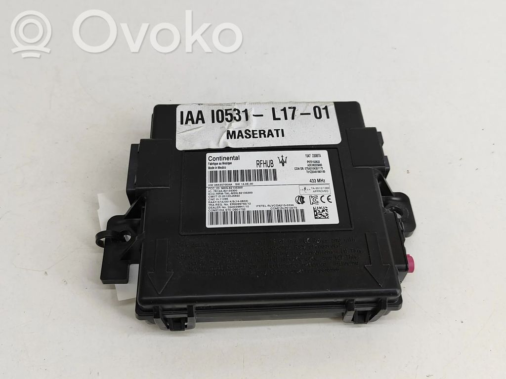 Maserati Ghibli Unitate/modul de control fără cheie (KESSY) 