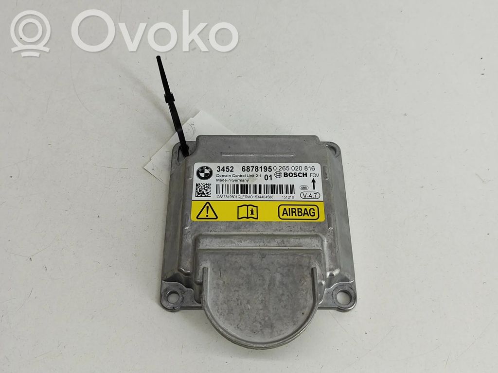 BMW X6 F16 Unitate/modul de comandă airbaguri 