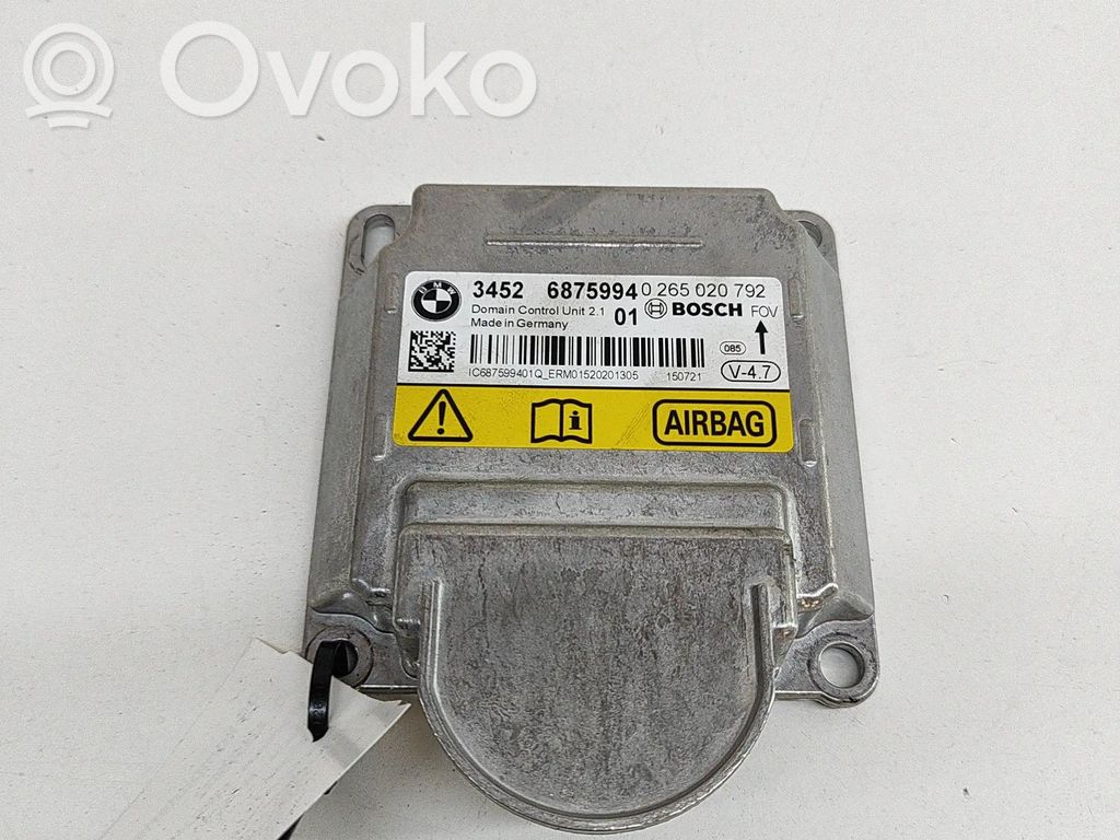 BMW X5 F15 Sterownik / Moduł Airbag 