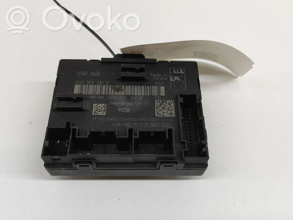 Door control unit/module   5Q0959392B,P10125483,5Q0959392E