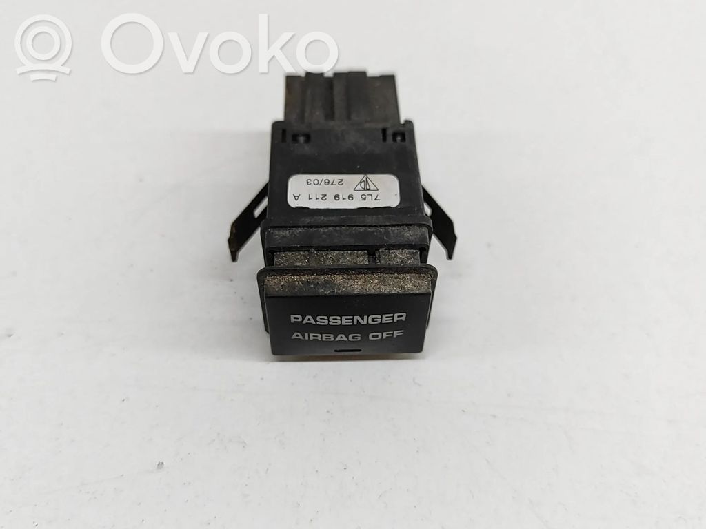 Porsche Cayenne (9PA) Interruptor de encendido/apagado del airbag de pasajero 