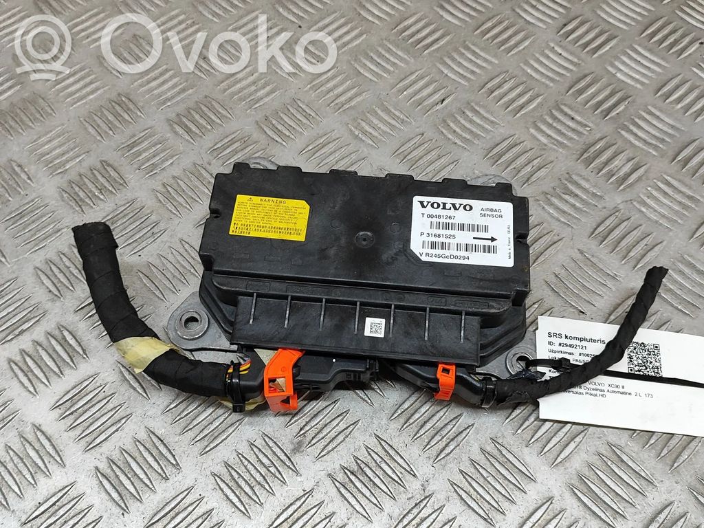 Volvo XC90 Sterownik / Moduł Airbag 