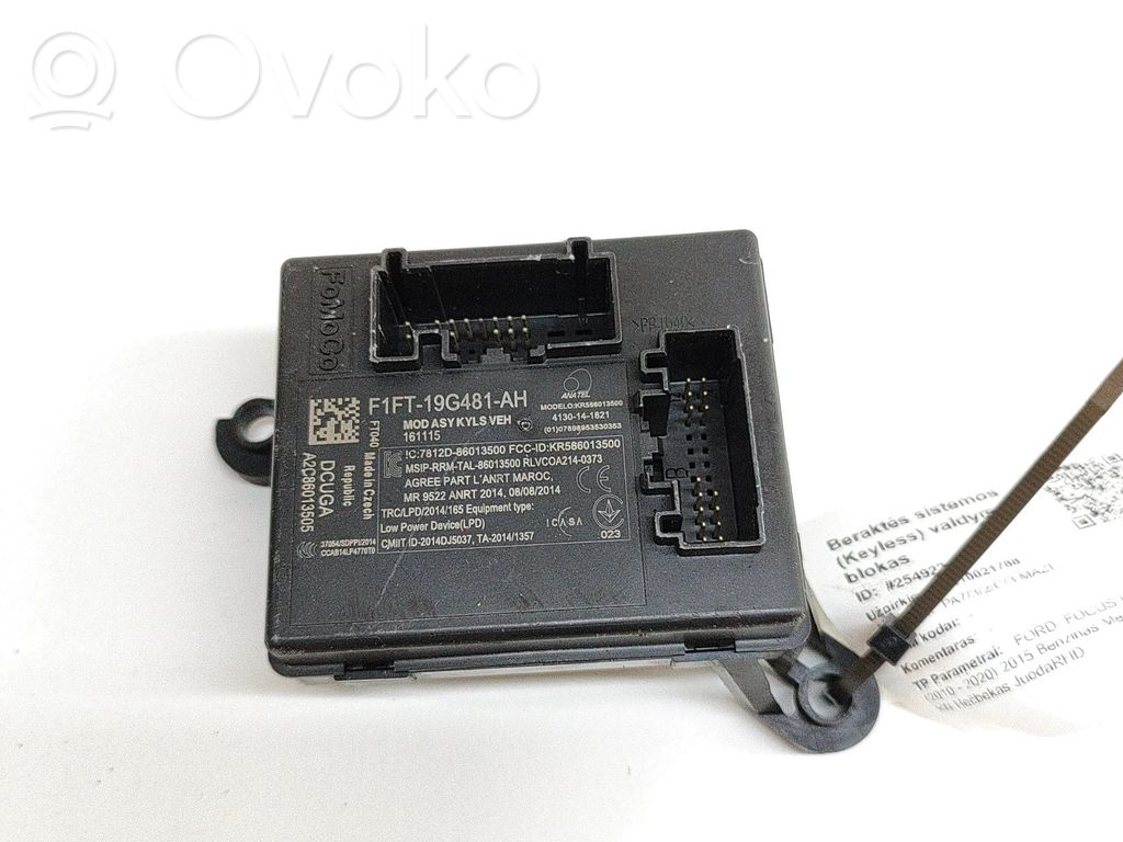Keyless (KESSY) go control unit/module   A2C860113505,F1FT19G481AH