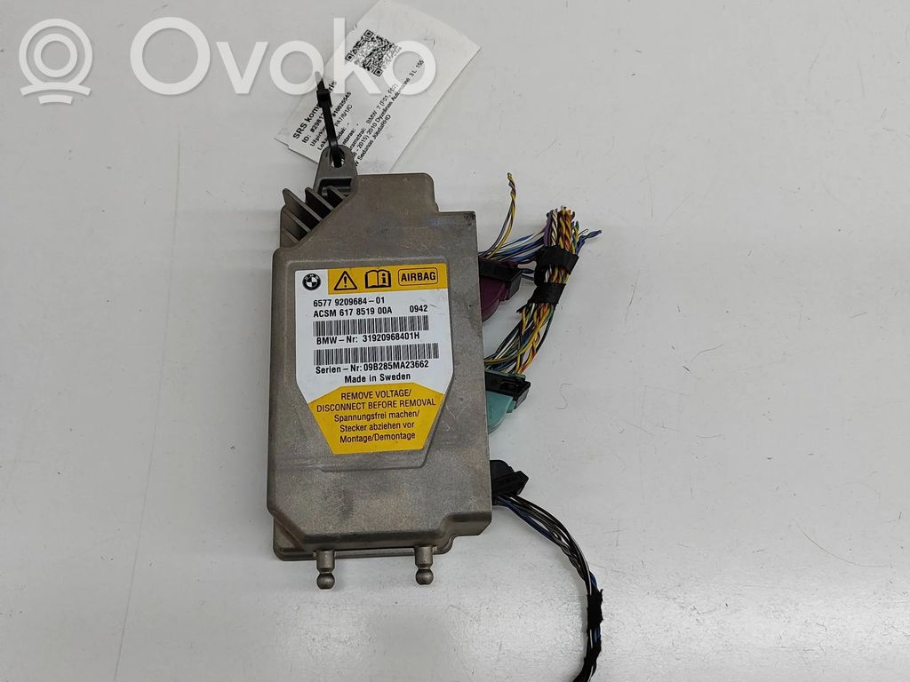 BMW 7 F01 F02 F03 F04 Centralina/modulo airbag 