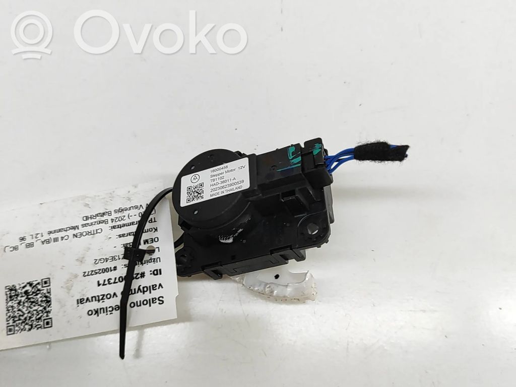 Citroen C4 III e-C4 Motorino attuatore aria