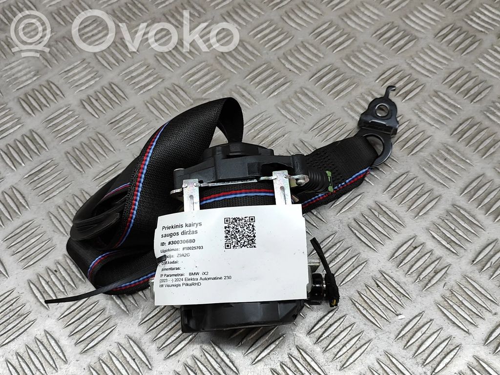 BMW X2 U10 Cinturón delantero 