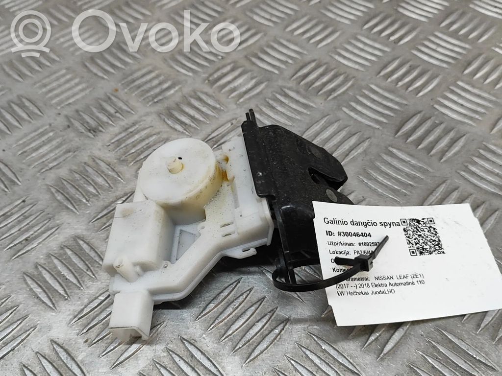 Nissan Leaf II (ZE1) Zamek klapy tylnej / bagażnika