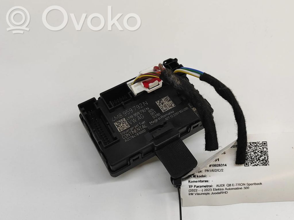 Audi Q8 Door control unit/module 
