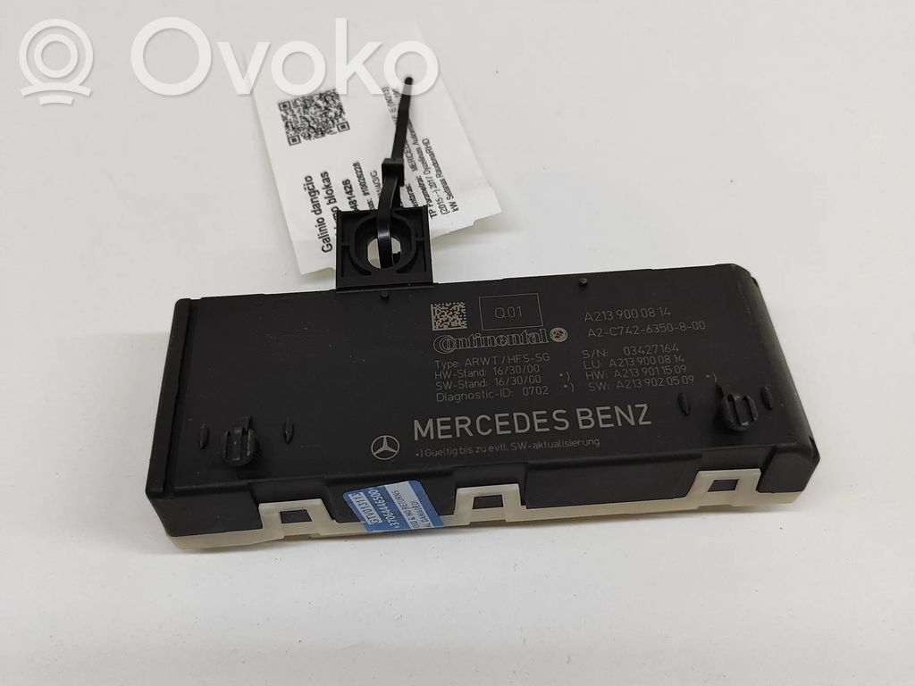 Unité de commande / module de hayon   A2139000814