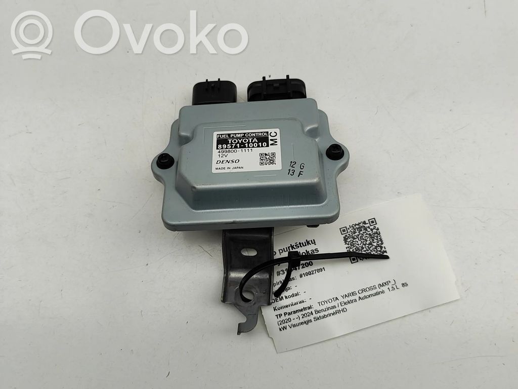Toyota Yaris Cross Unidad de control/módulo de la bomba de inyección de combustible