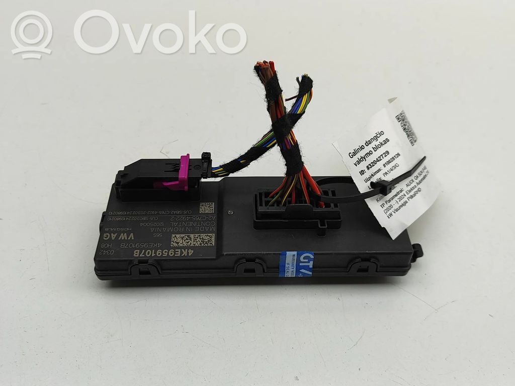 Tailgate/trunk control unit/module   4KE959107B