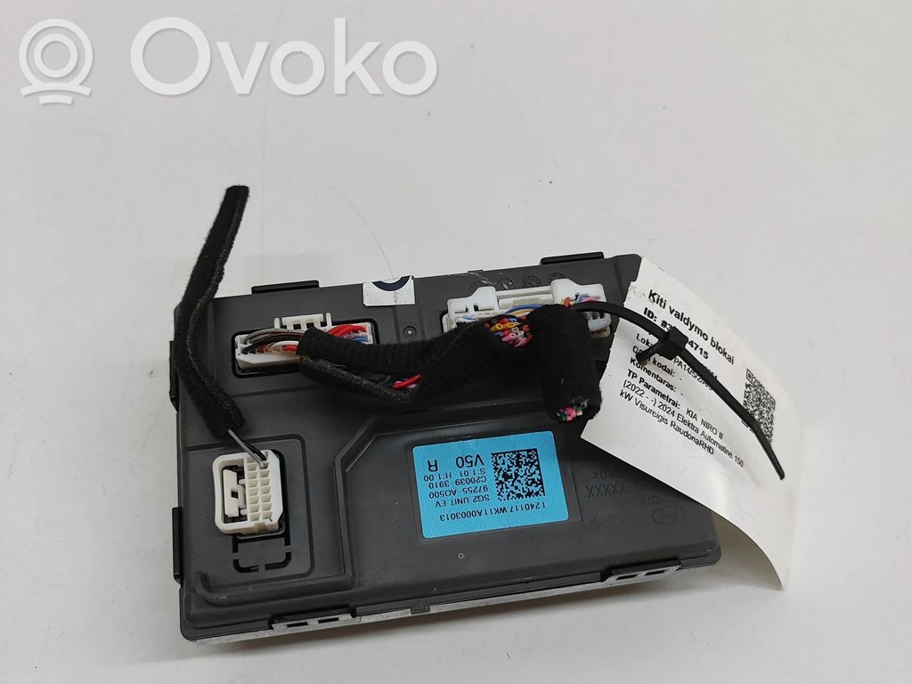 KIA Niro Inne wyposażenie elektryczne 