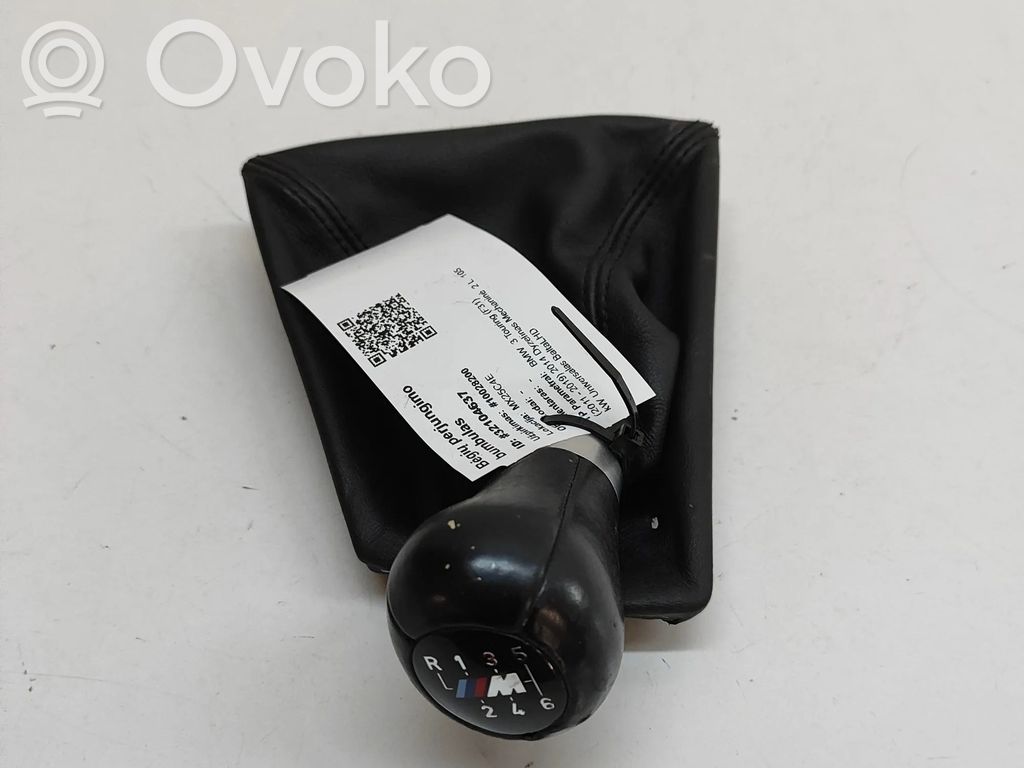 BMW 3 F30 F35 F31 Revêtement pommeau de levier de vitesses cuir 