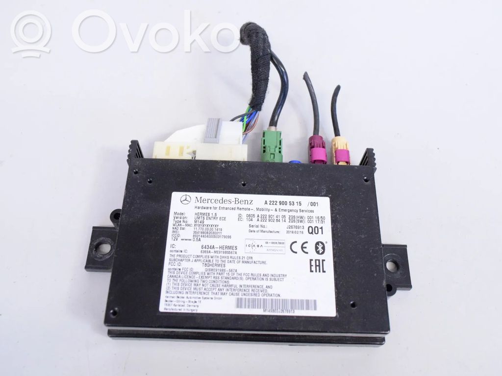Mercedes-Benz A W176 Modul unitate control Bluetooth 